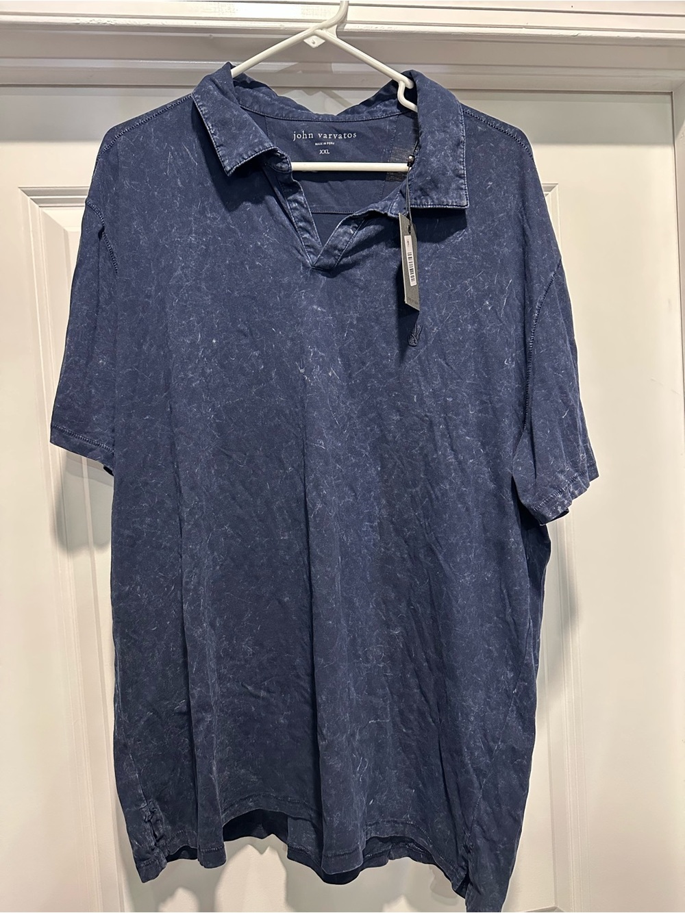 John Varvatos Vintage Indigo Short-Sleeve Polo (new w/tags)